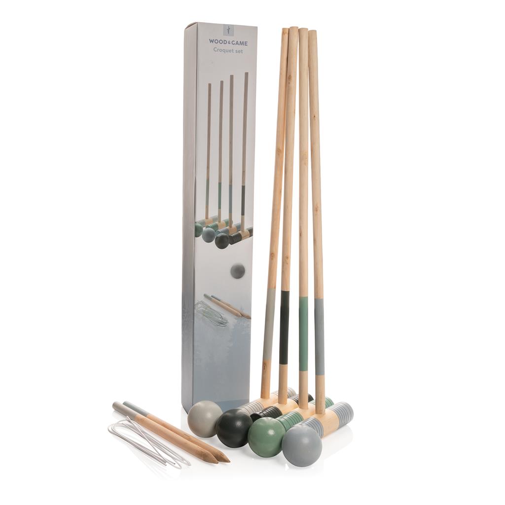 Wooden croquet set - illuminated