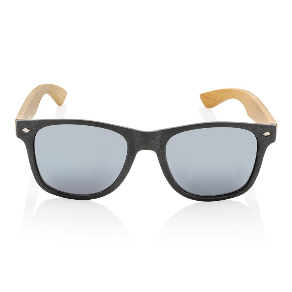 Wheat straw and bamboo sunglasses - illuminated