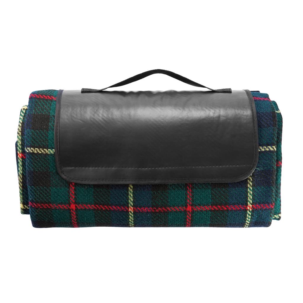 Tartan picnic blanket - illuminated