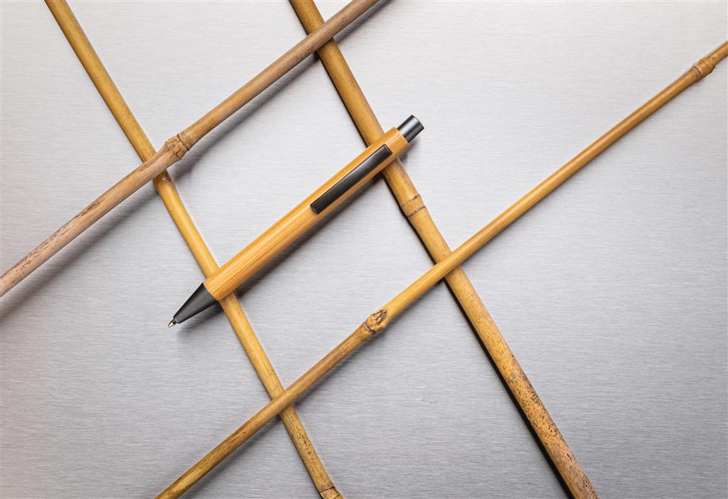 Slim design bamboo pen - illuminated