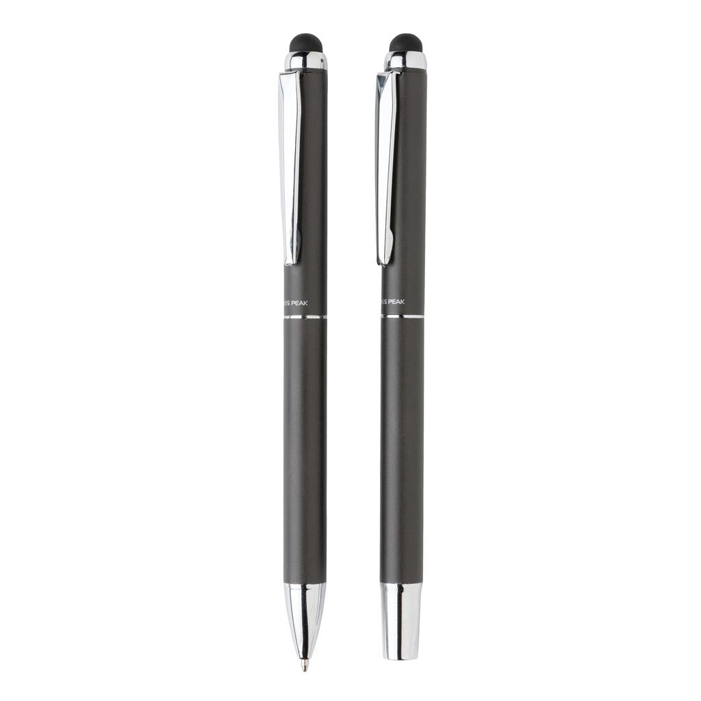 Swiss Peak deluxe pen set in PU pouch - illuminated