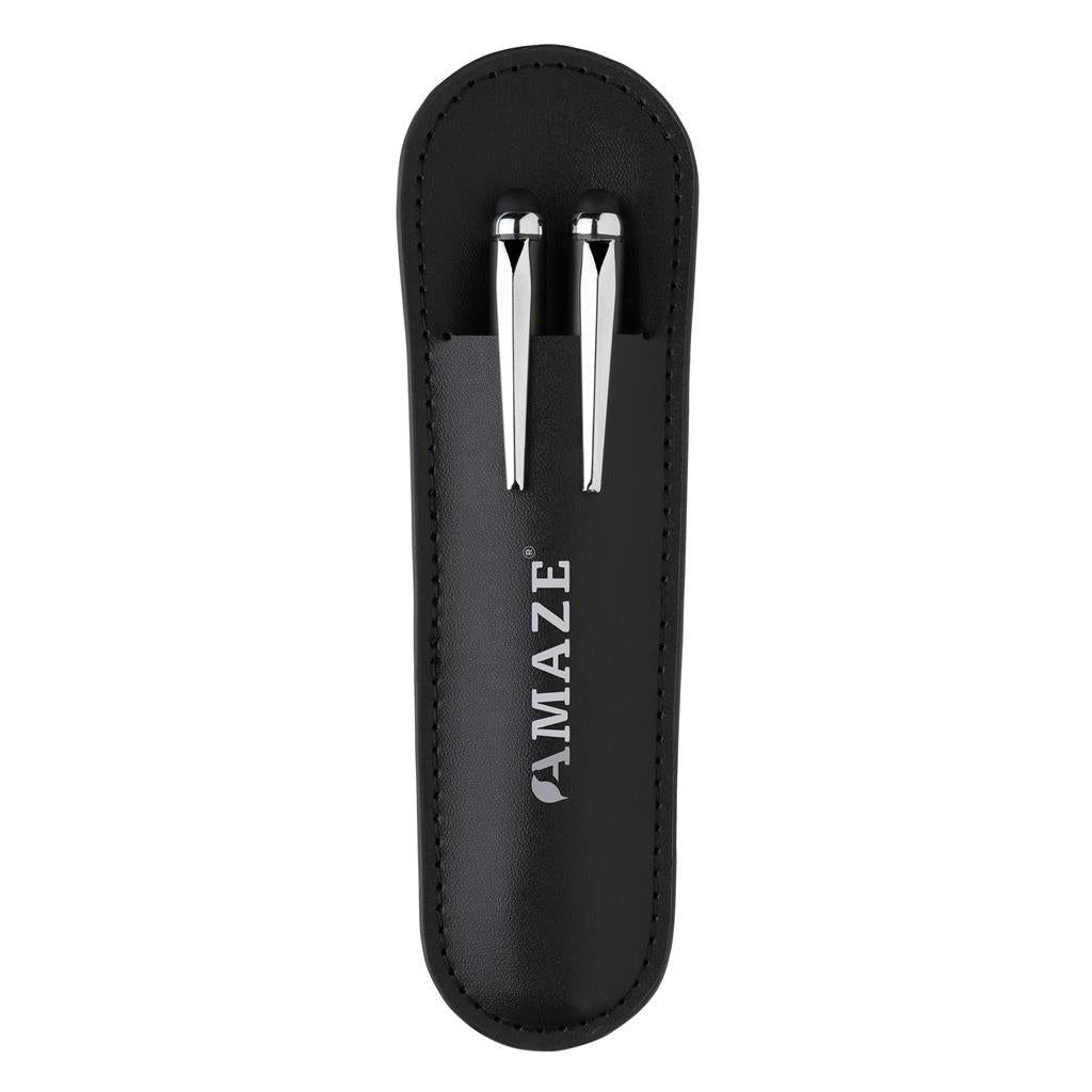 Swiss Peak deluxe pen set in PU pouch - illuminated