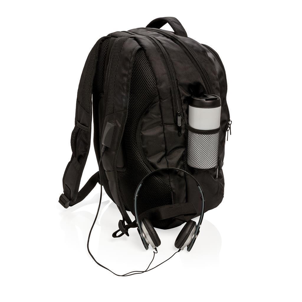 Outdoor laptop backpack - illuminated