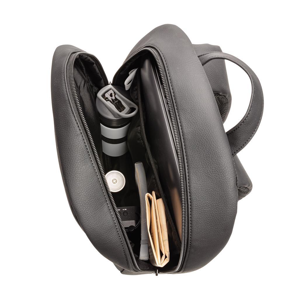 Swiss Peak deluxe PU laptop backpack PVC free - illuminated