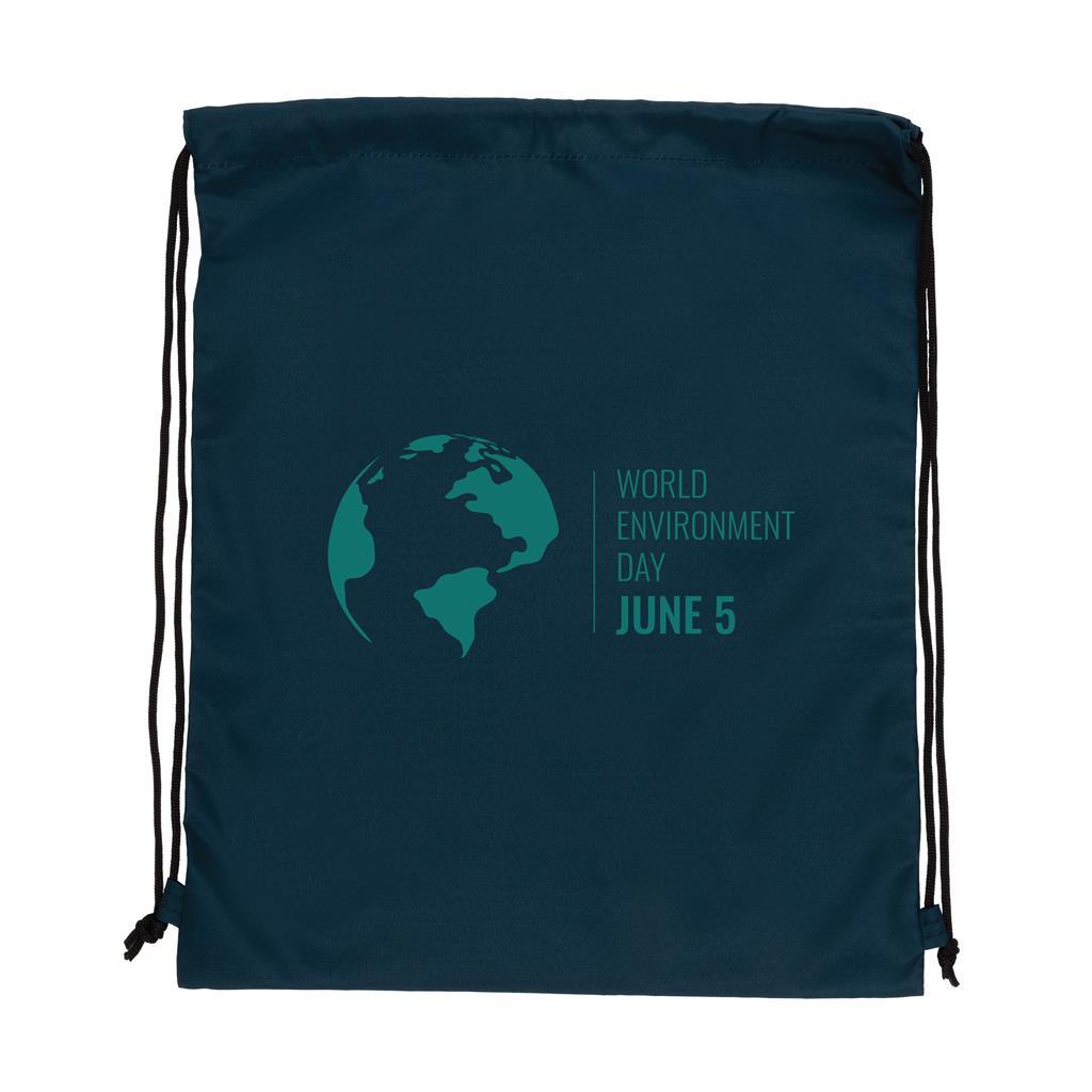 Impact AWARE™ RPET 190T drawstring bag - illuminated