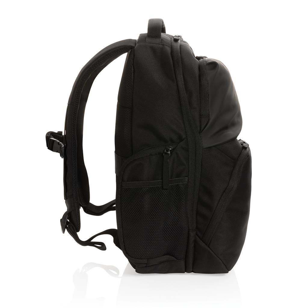 Swiss Peak AWARE™ RPET 15.6 inch commuter backpack - illuminated