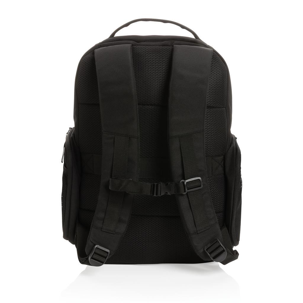 Swiss Peak AWARE™ RPET 15.6 inch commuter backpack - illuminated