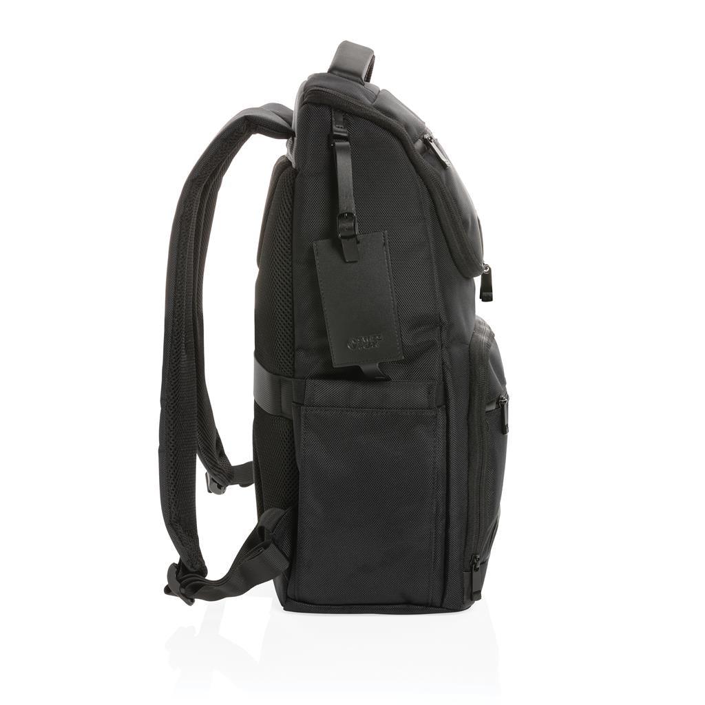 Swiss Peak AWARE™ RPET Voyager 15.6" laptop backpack - illuminated