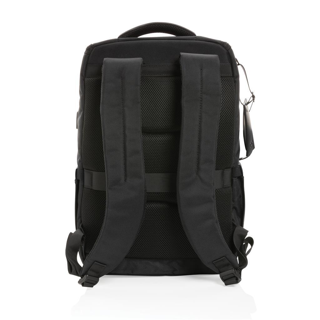 Swiss Peak AWARE™ RPET Voyager 15.6" laptop backpack - illuminated