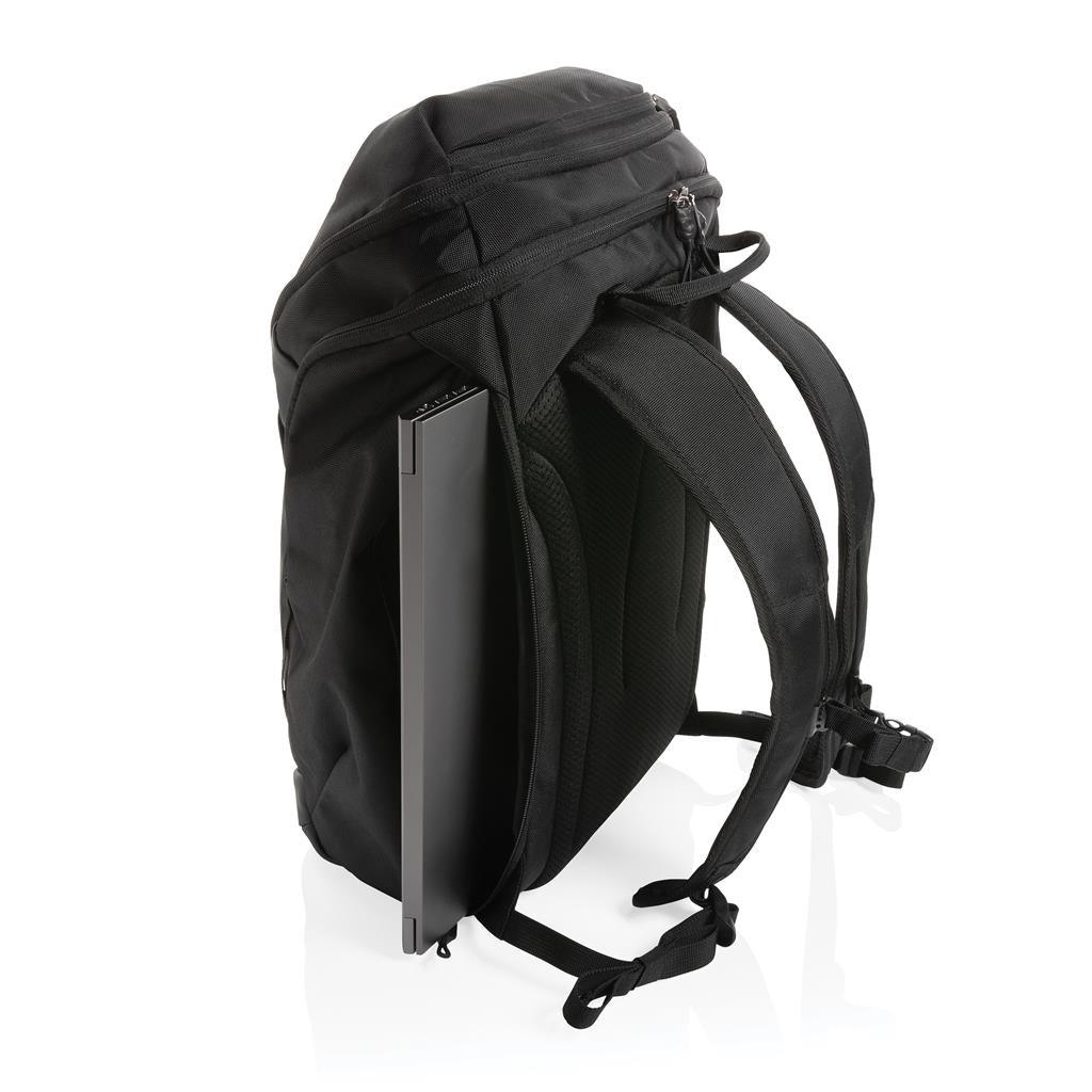 Swiss Peak AWARE™ RPET 15.6 inch business backpack - illuminated