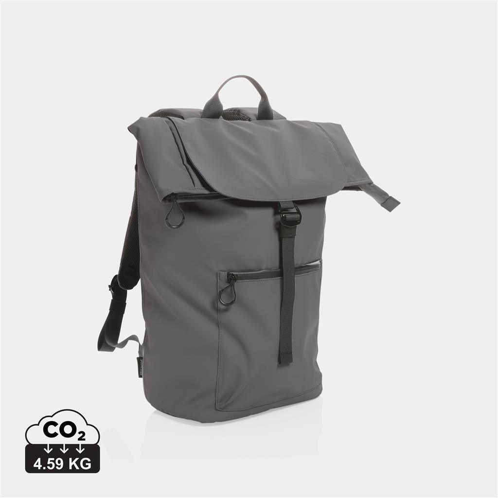Impact AWARE™ RPET water resistant 15.6" laptop backpack - illuminated