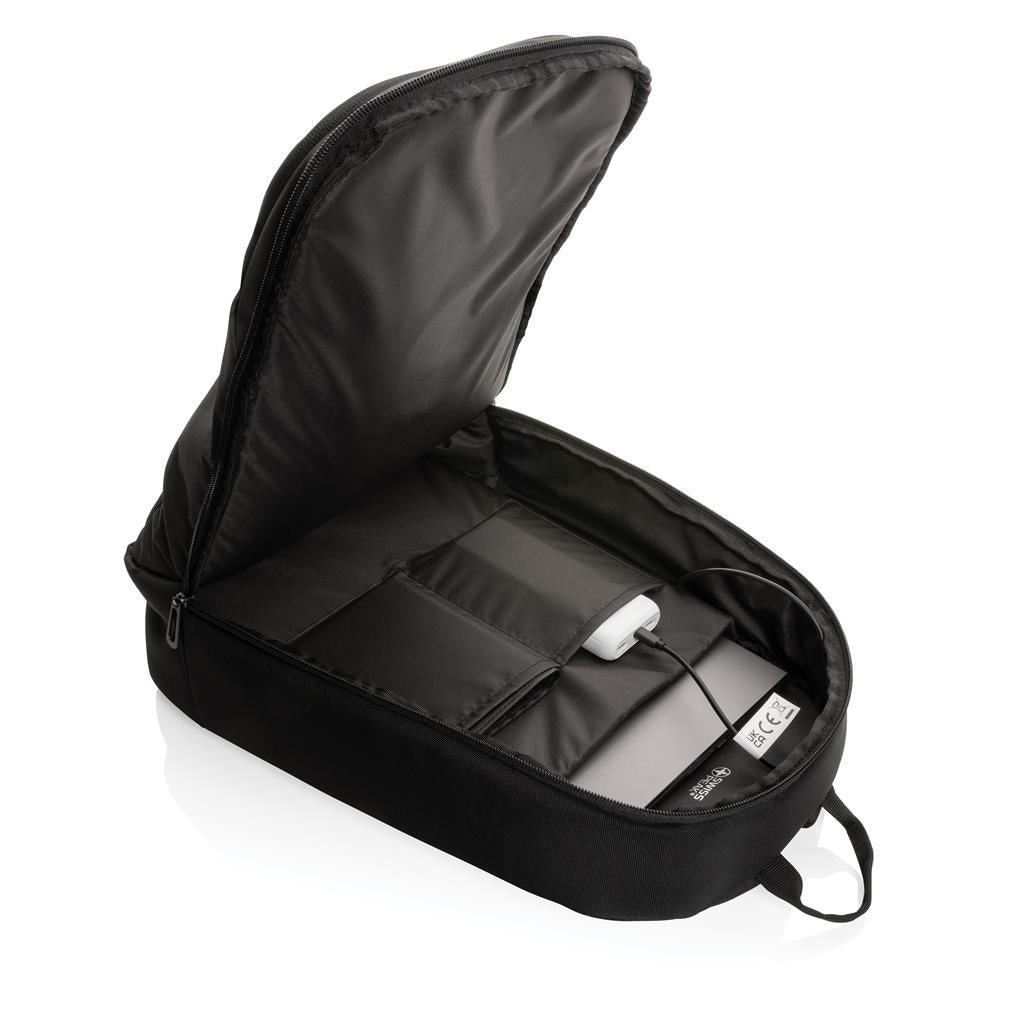 Swiss Peak AWARE™ modern 15.6" laptop backpack - illuminated