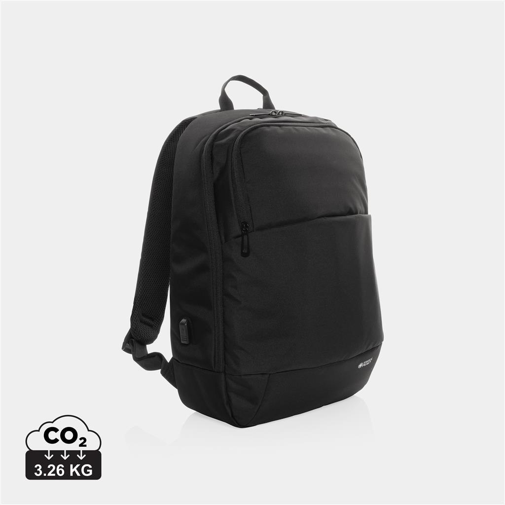 Swiss Peak AWARE™ modern 15.6" laptop backpack - illuminated