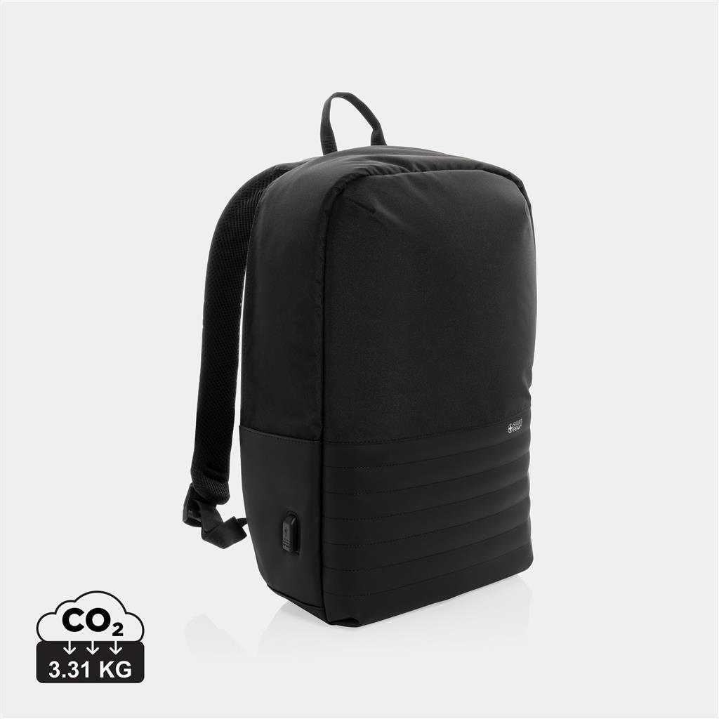 Swiss Peak AWARE™ RFID anti-theft 15'' laptop backpack - illuminated