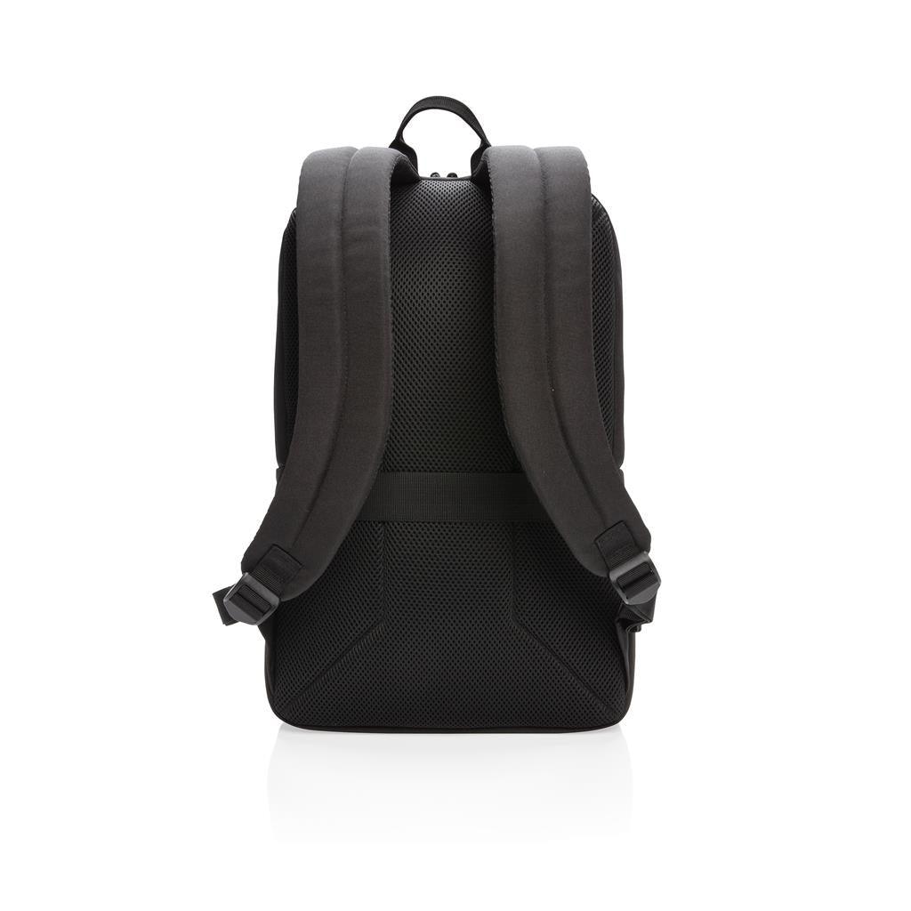 Swiss Peak AWARE™ RFID and USB A laptop backpack - illuminated