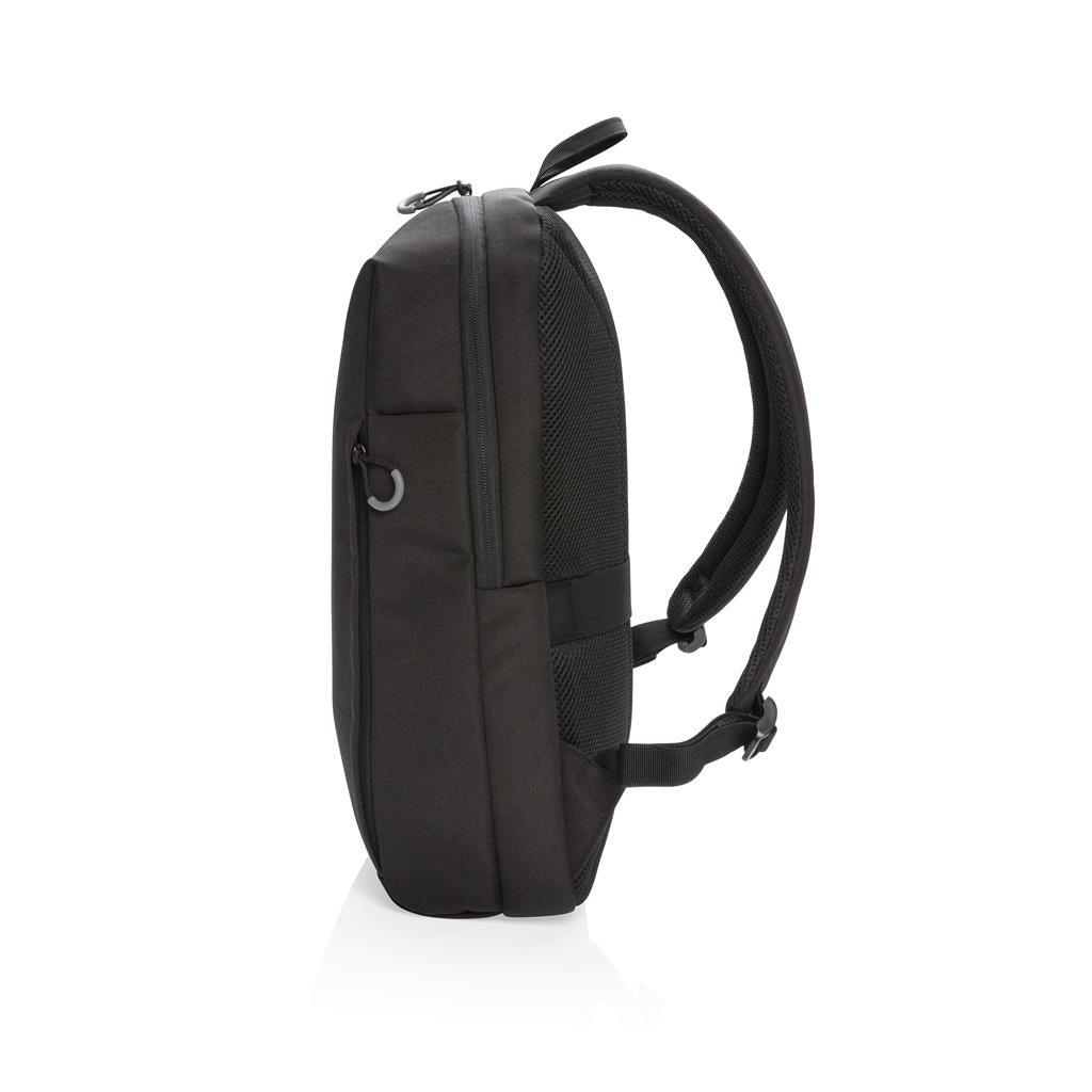 Swiss Peak AWARE™ RFID and USB A laptop backpack - illuminated