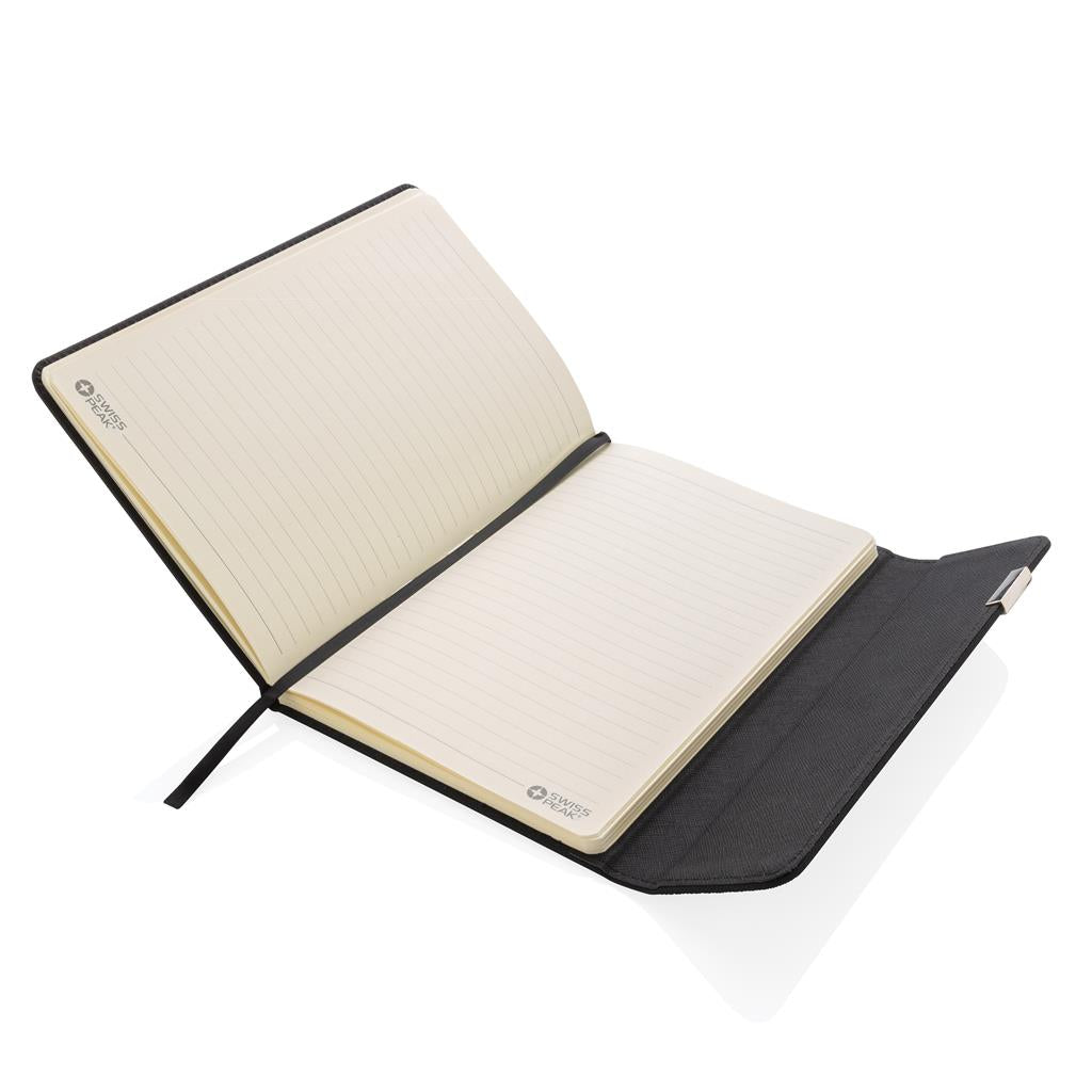 Swiss Peak deluxe A5 notebook and pen set - illuminated