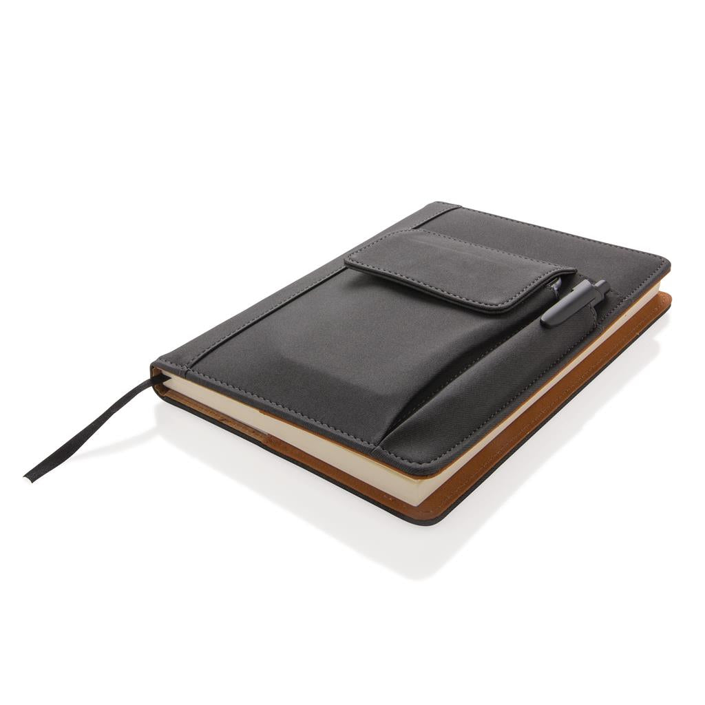 Notebook with phone pocket - illuminated