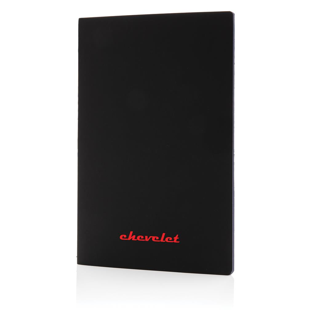 Softcover PU notebook with coloured edge - illuminated