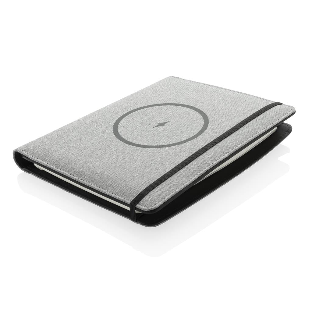 Air 5W wireless charging notebook with 5000mAh powerbank - illuminated