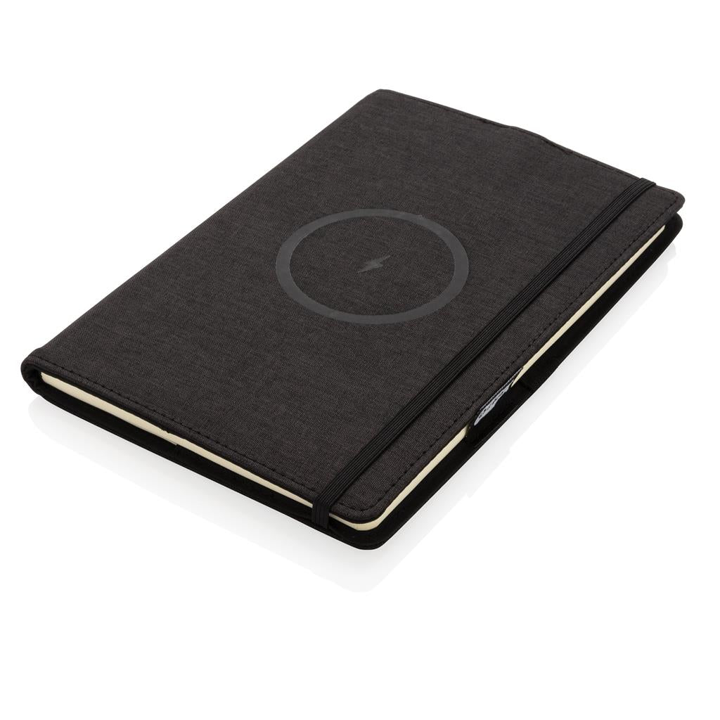 Air 5W wireless charging refillable journal cover A5 - illuminated