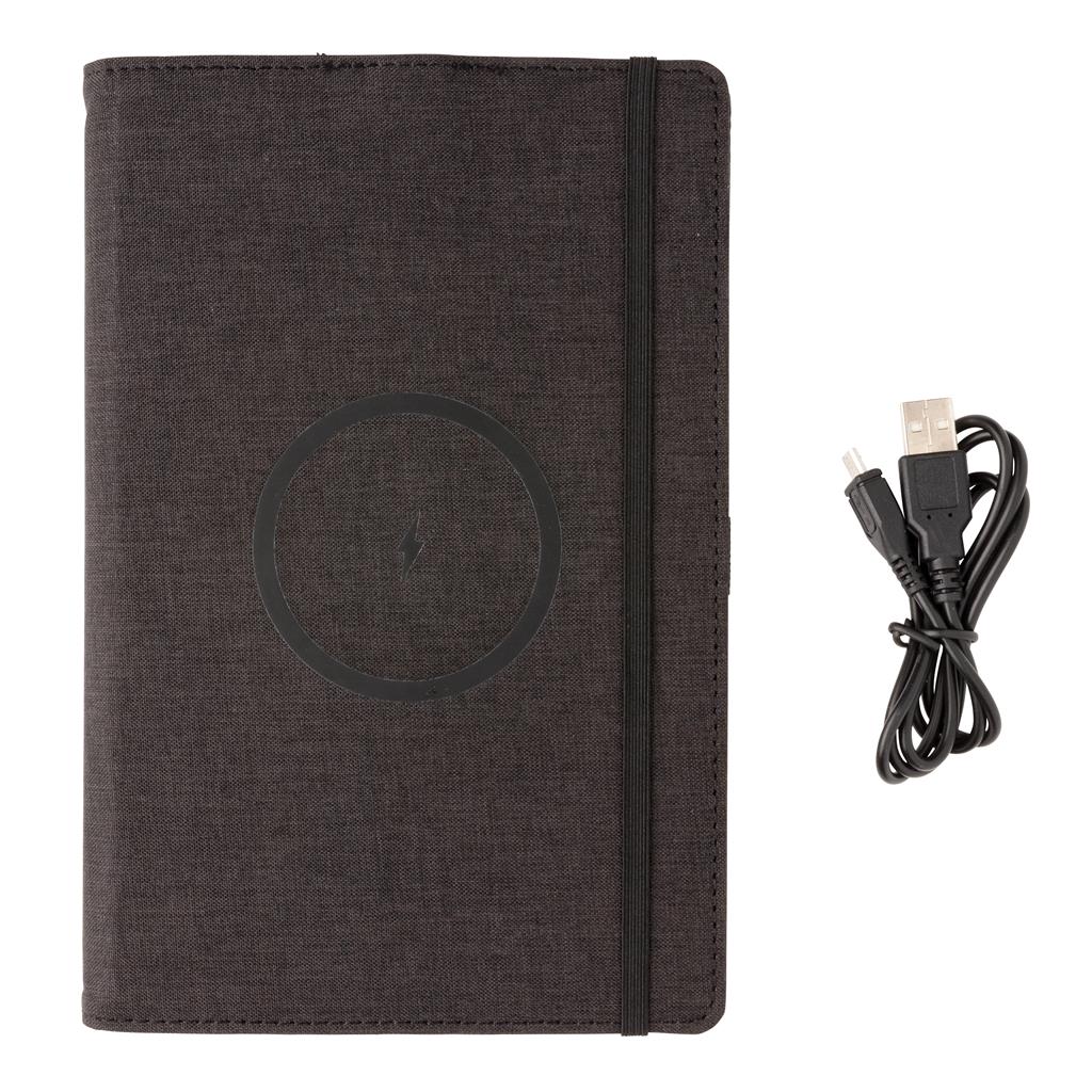 Air 5W wireless charging refillable journal cover A5 - illuminated