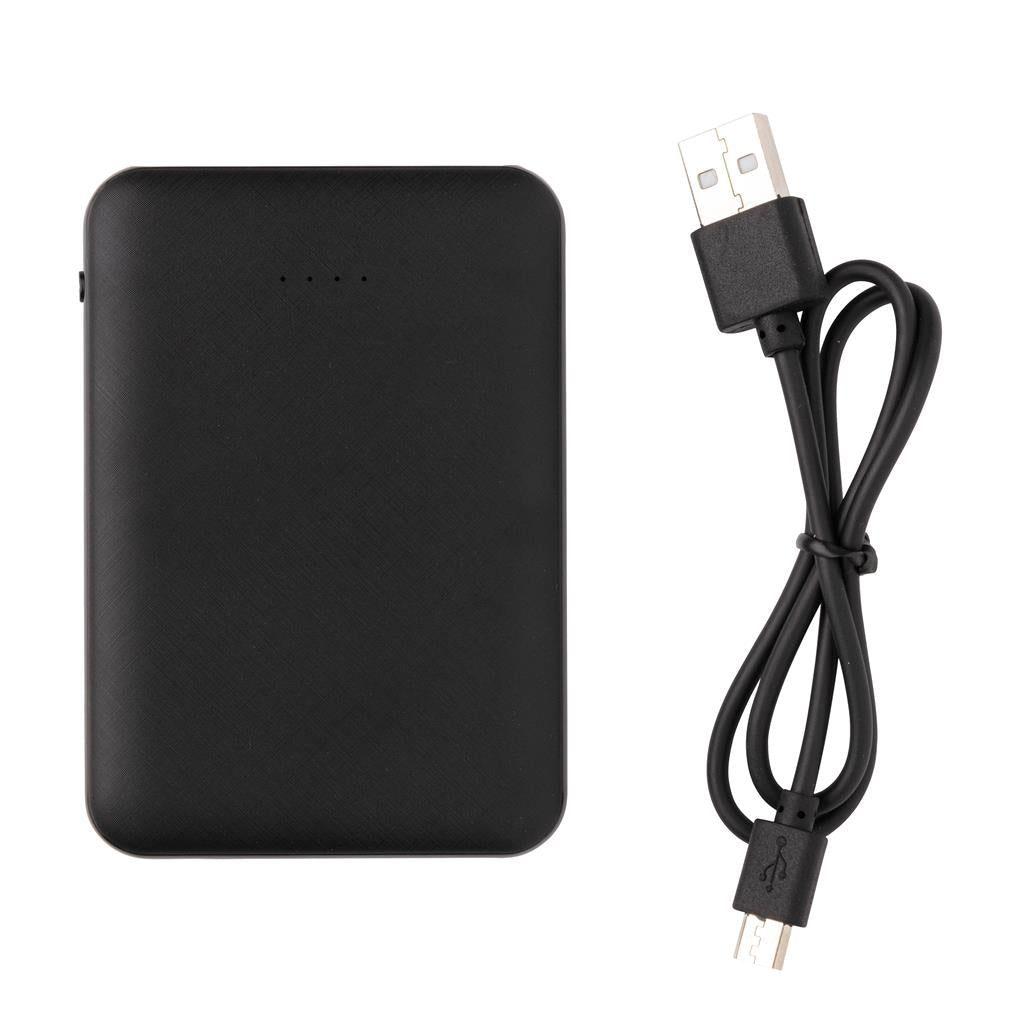 Fiko 5W wireless charging portfolio A4 with powerbank - illuminated