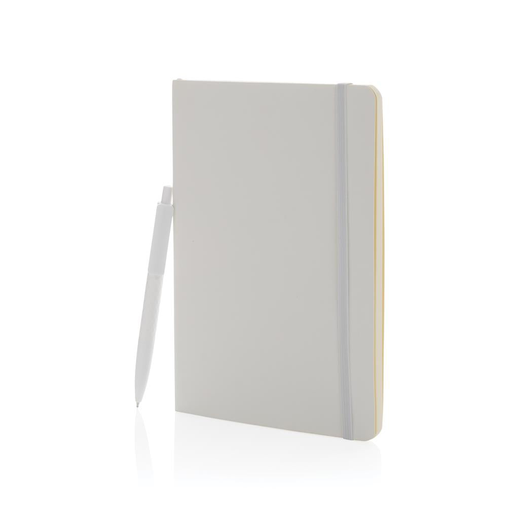 Antimicrobial A5 softcover notebook and pen set - illuminated