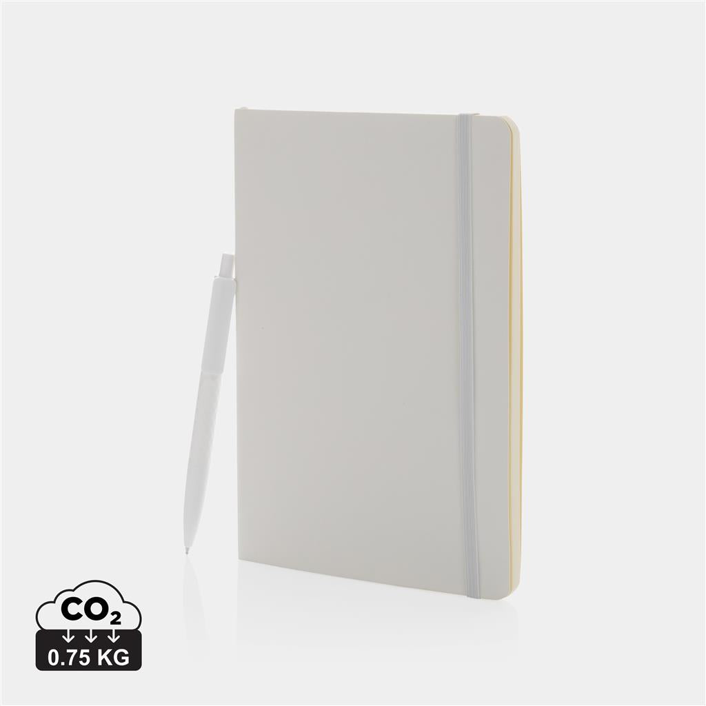 Antimicrobial A5 softcover notebook and pen set - illuminated
