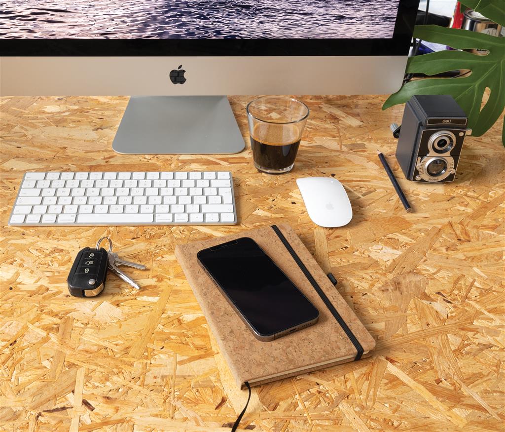 Cork hardcover notebook A5 - illuminated