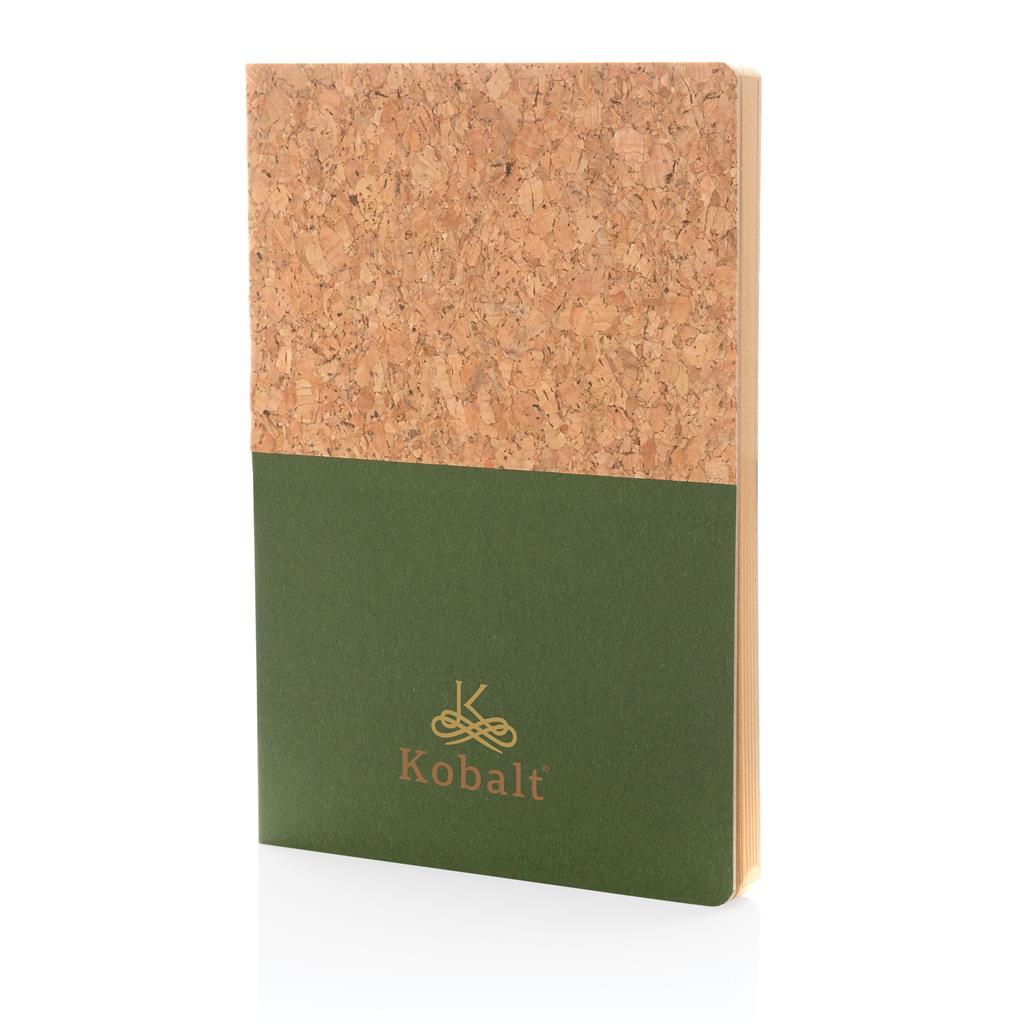 A5 cork & kraft notebook - illuminated