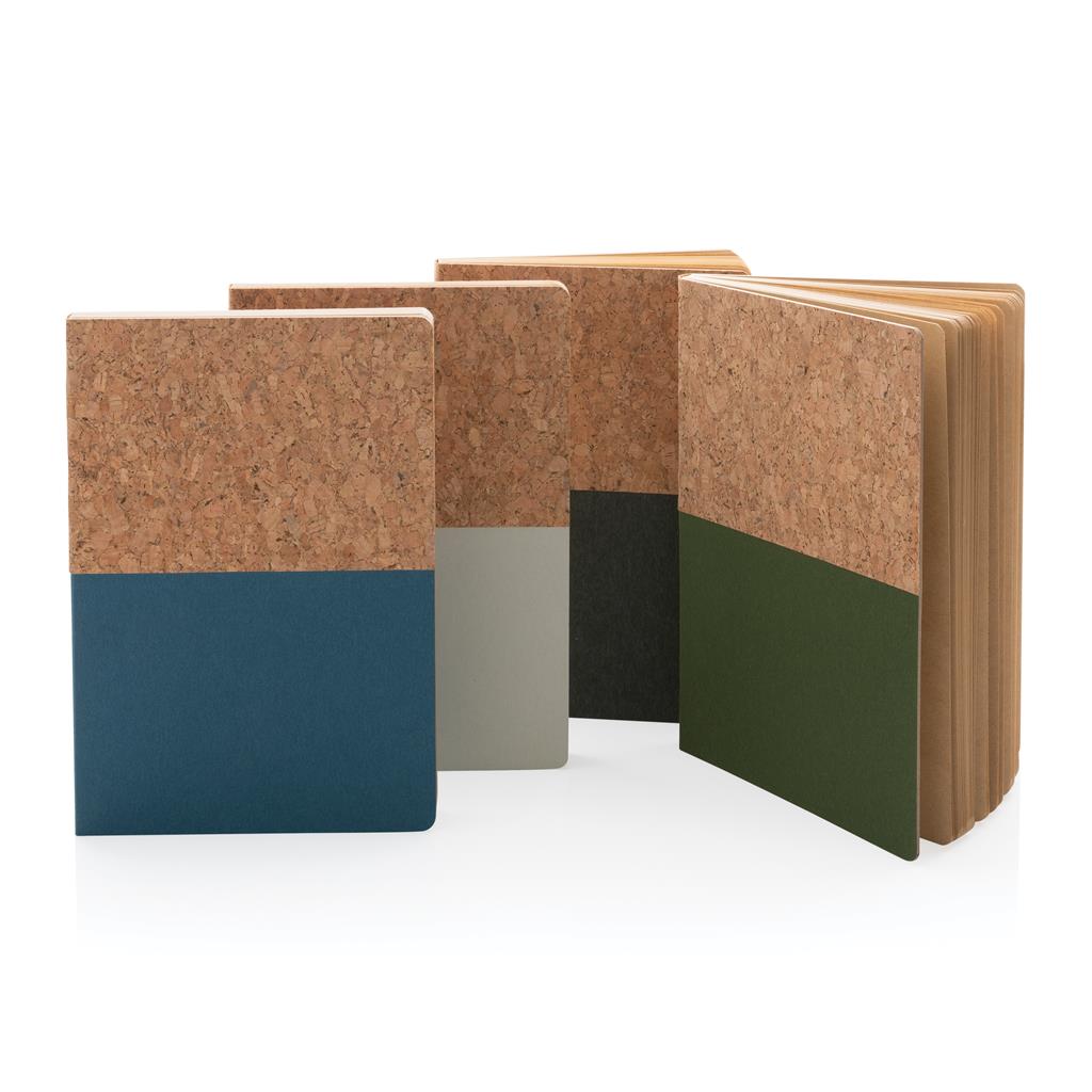 A5 cork & kraft notebook - illuminated