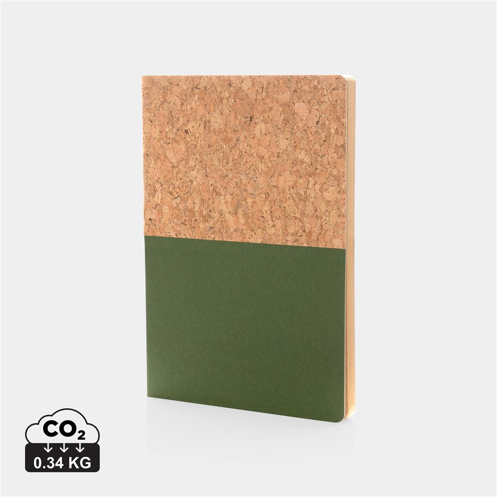 A5 cork & kraft notebook - illuminated