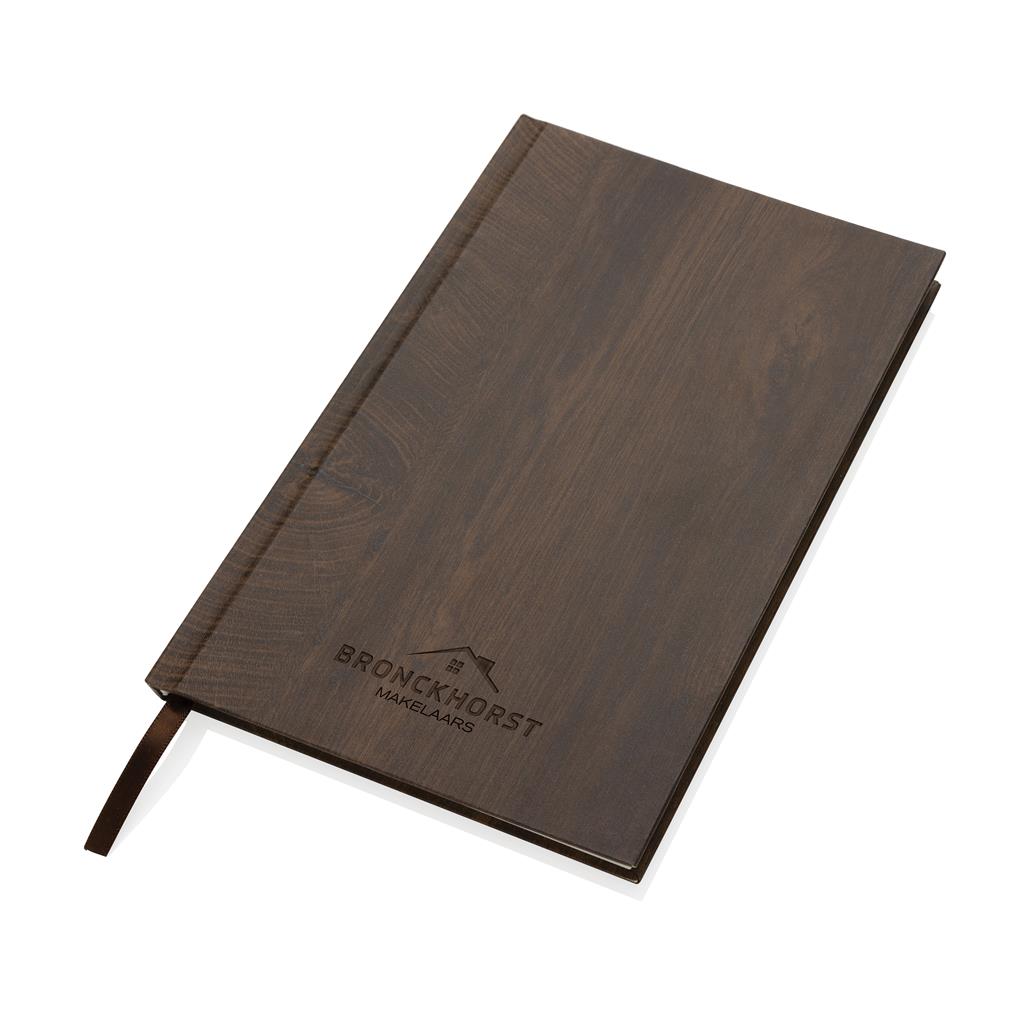 Kavana wood print A5 notebook - illuminated