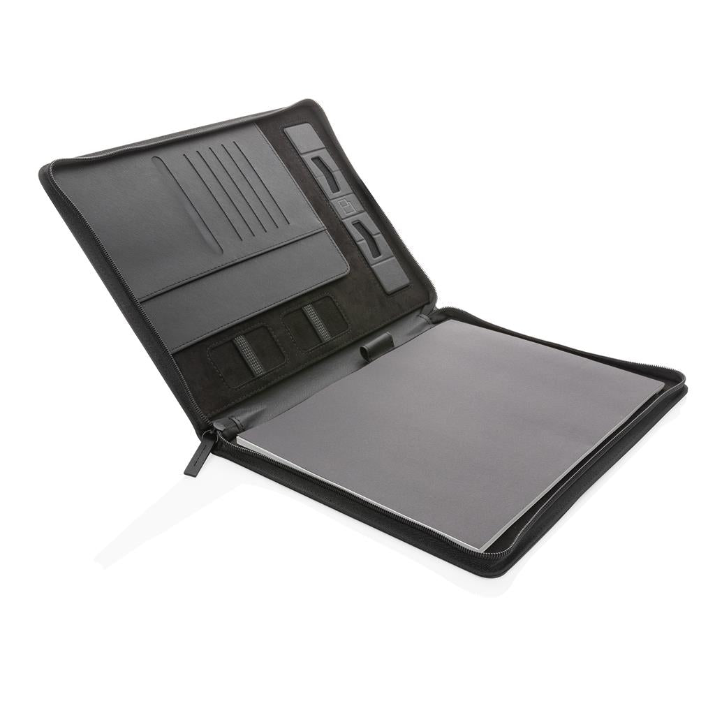 Swiss Peak Heritage RCS rPU A4 portfolio with zipper - illuminated