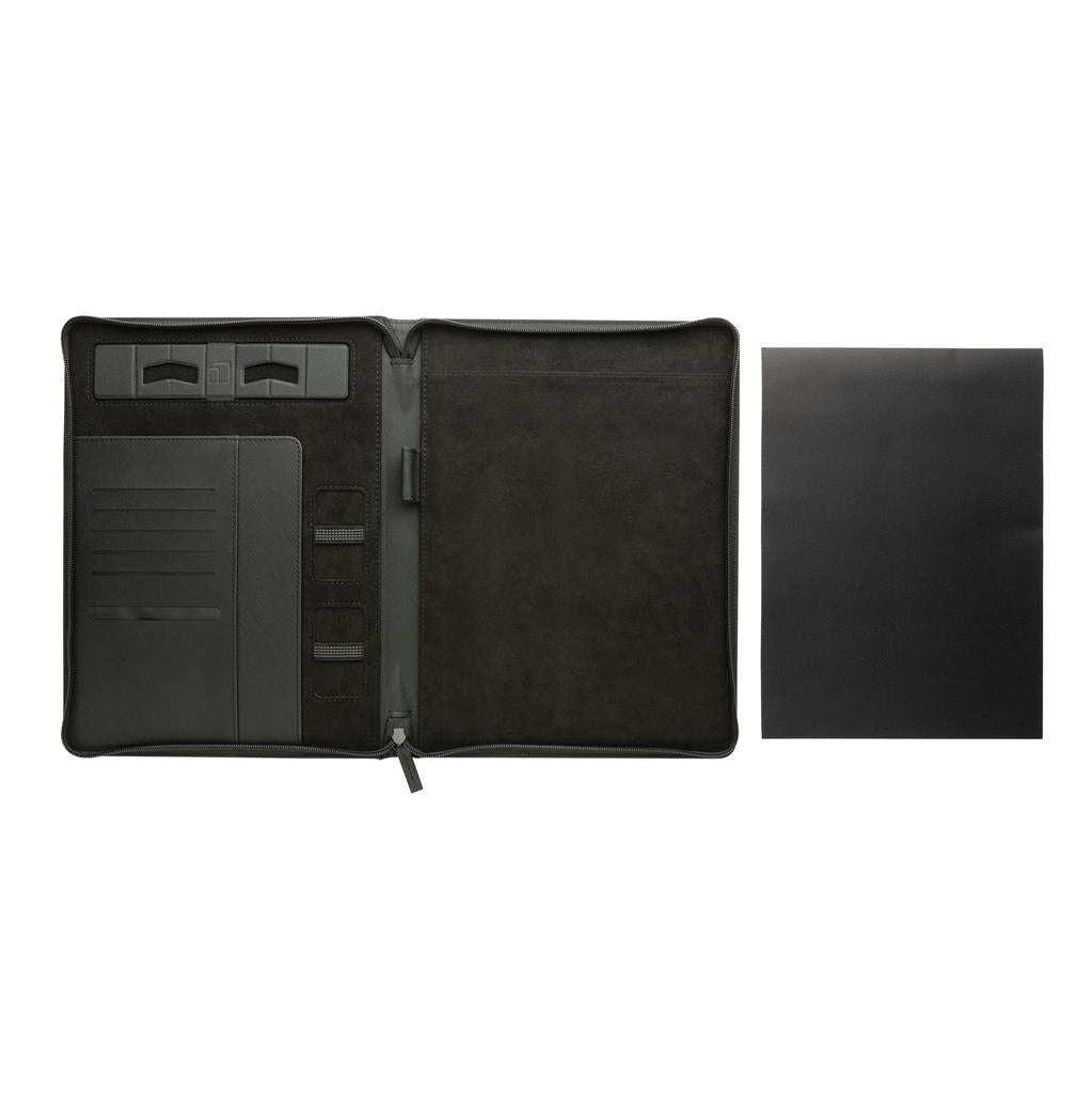 Swiss Peak Heritage RCS rPU A4 portfolio with zipper - illuminated