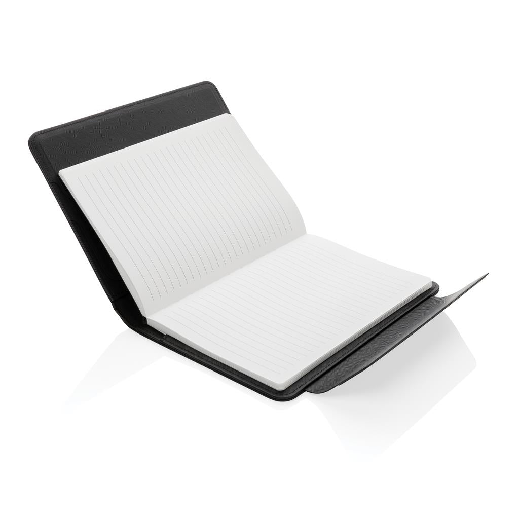 Swiss Peak Heritage RCS rPU A5 stone paper portfolio - illuminated