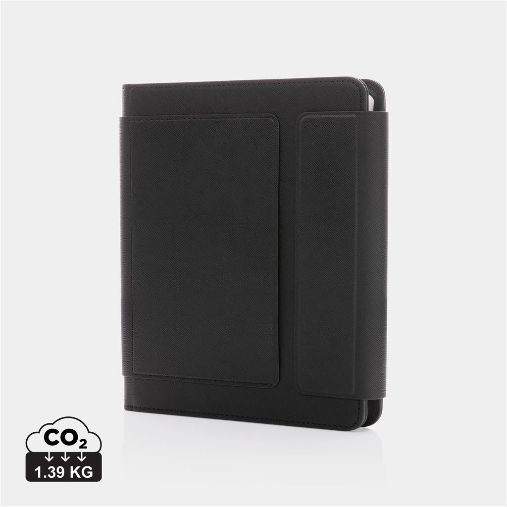 Swiss Peak Heritage RCS rPU A5 stone paper portfolio - illuminated