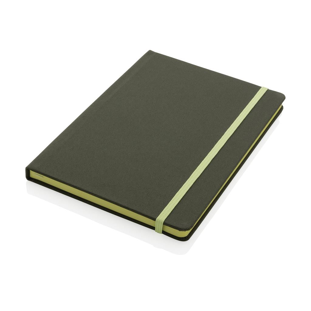 GRS certified RPET A5 notebook - illuminated