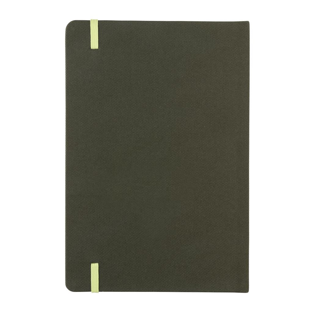 GRS certified RPET A5 notebook - illuminated
