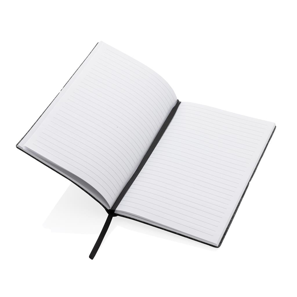 GRS certified recycled felt A5 softcover notebook - illuminated