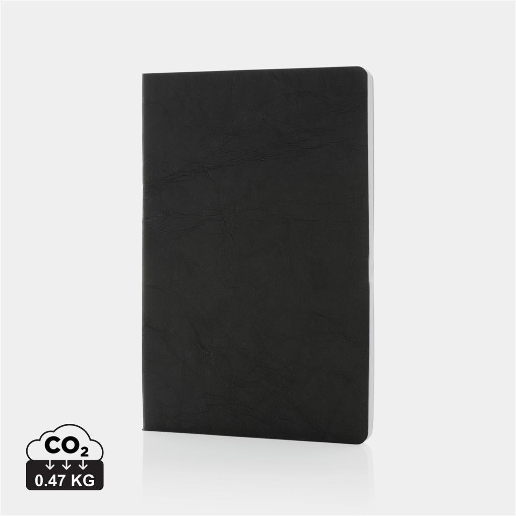Salton A5 GRS certified recycled paper notebook - illuminated