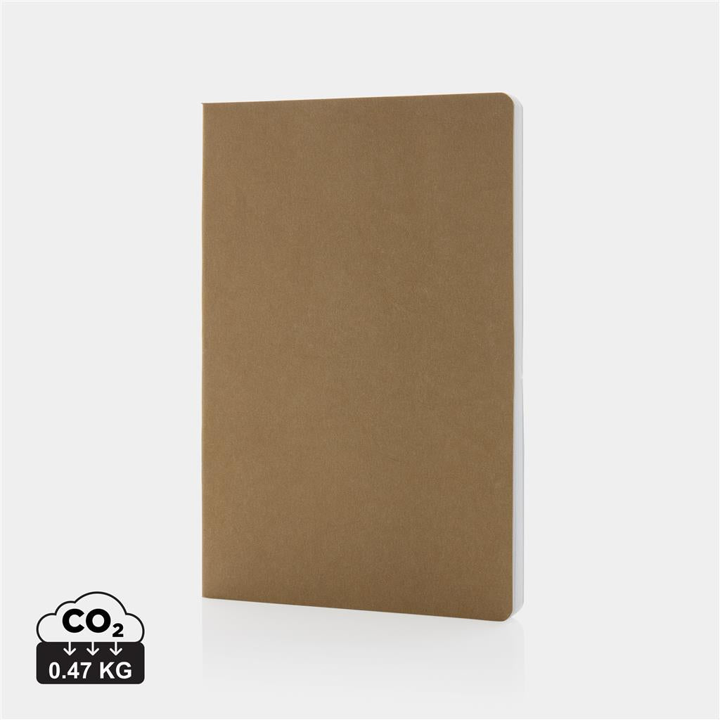 Salton A5 GRS certified recycled paper notebook - illuminated