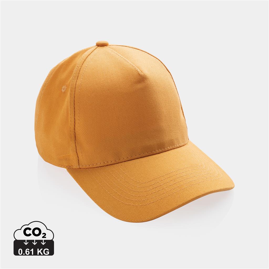 Impact 5panel 280gr Recycled cotton cap with AWARE™ tracer - illuminated
