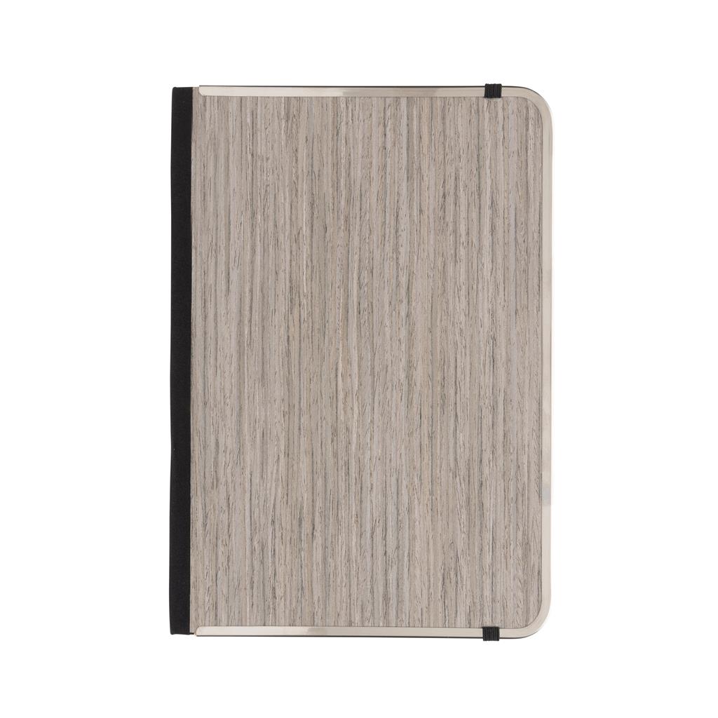 Treeline A5 wooden cover deluxe notebook - illuminated