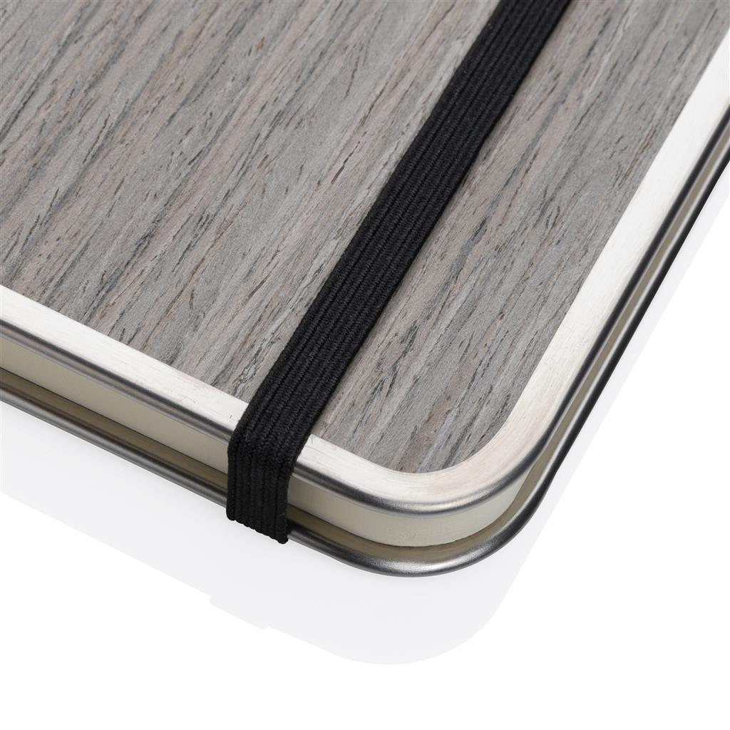 Treeline A5 wooden cover deluxe notebook - illuminated