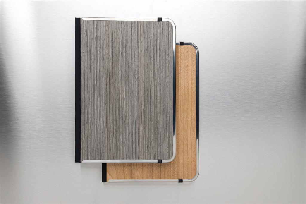 Treeline A5 wooden cover deluxe notebook - illuminated