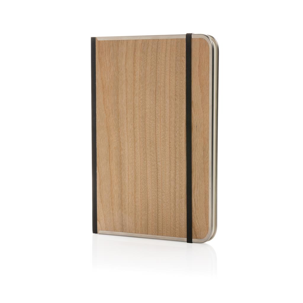 Treeline A5 wooden cover deluxe notebook - illuminated