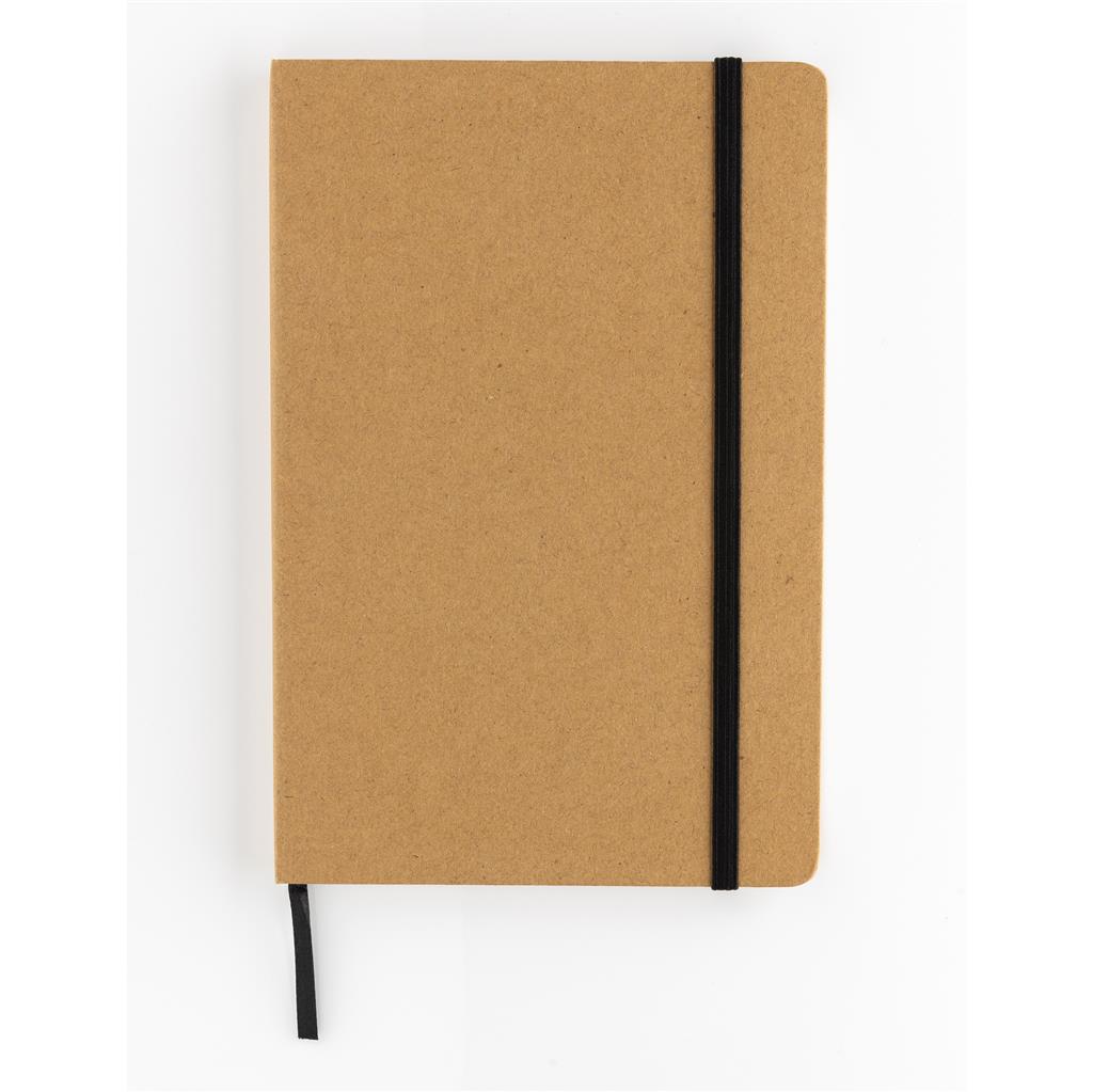 Craftstone A5 recycled kraft and stonepaper notebook - illuminated