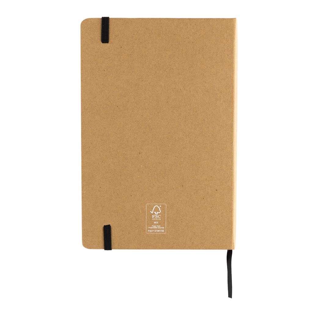 Craftstone A5 recycled kraft and stonepaper notebook - illuminated